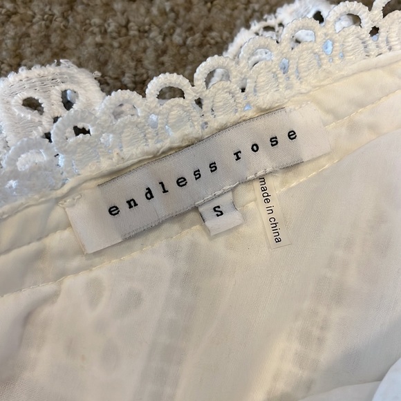 Endless rose one shoulder lace top size small from Anthropologie. Worn once - Picture 3 of 5